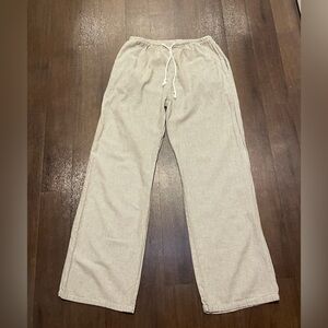 John Galt Sand Striped Anastasia Sweatpants NWOT